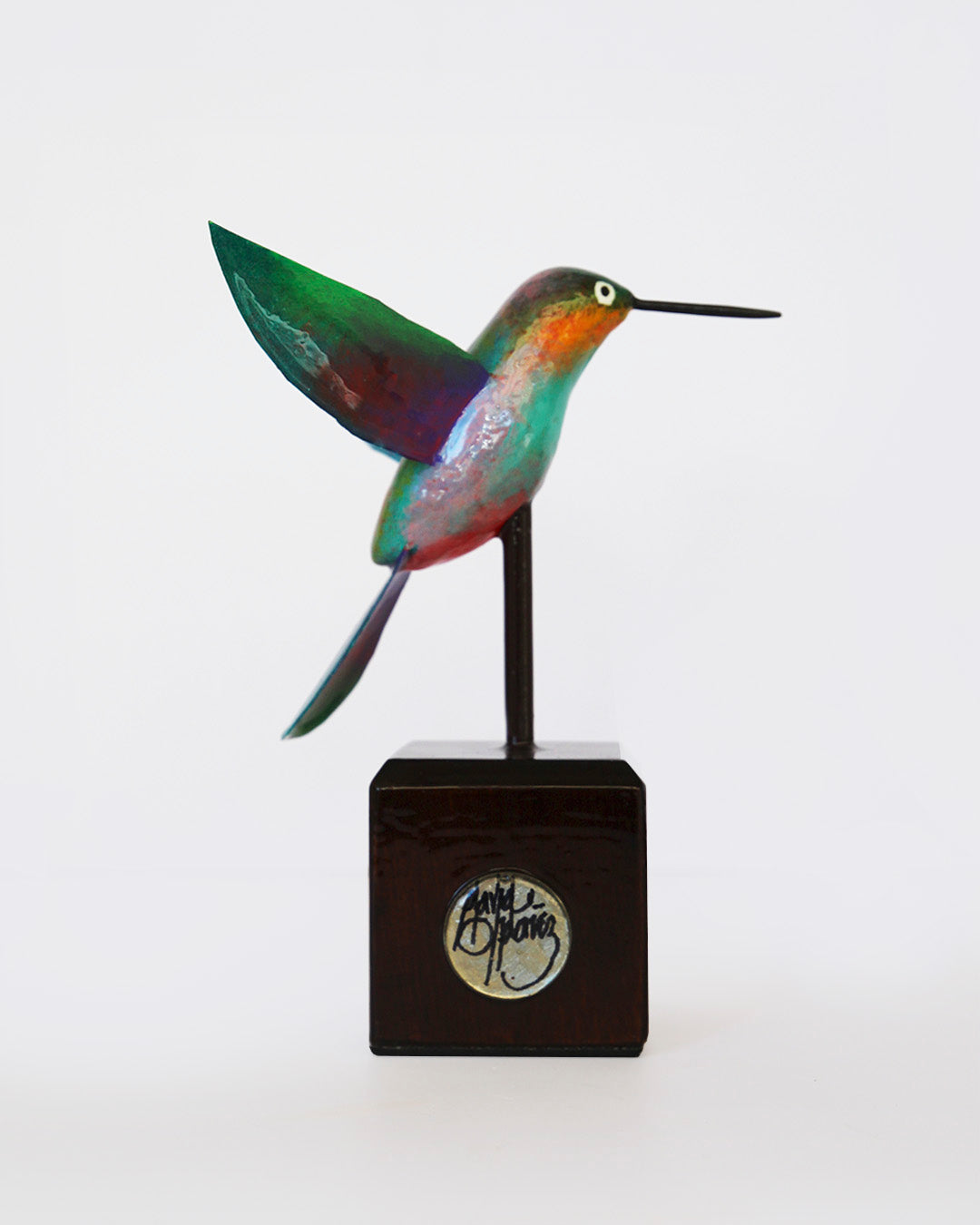 Escultura pequeña Colibrí / Artista David Ordoñez