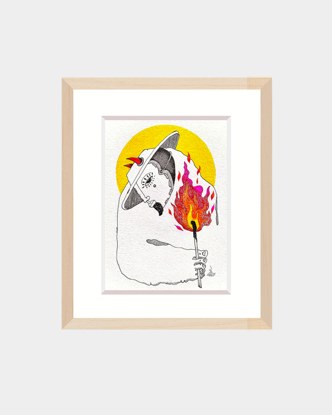 Obra Un fósforo encendido para un 7 de diciembre en Guatemala / Artista Luis Caal