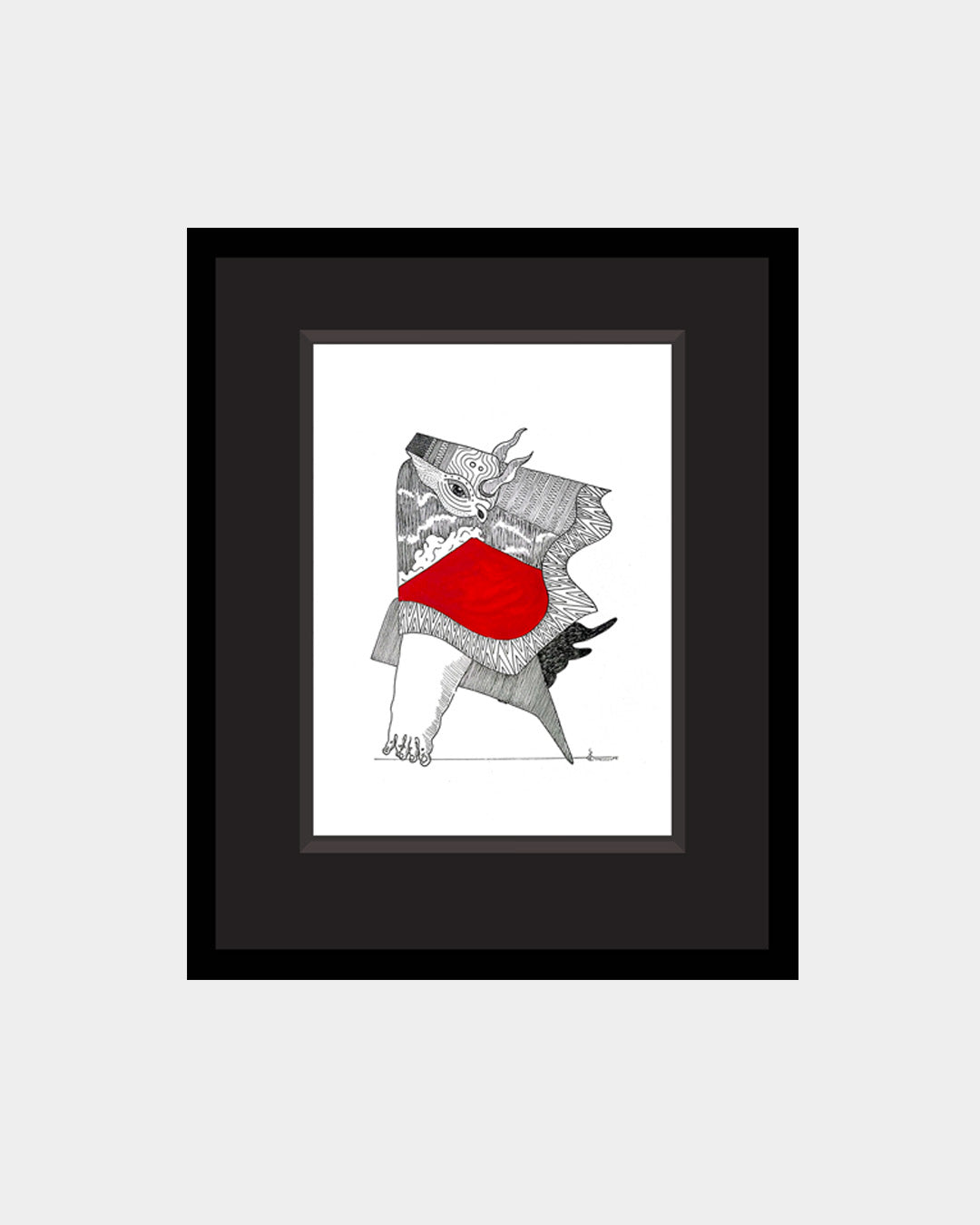 Obras Los Toros Danzantes con el Volcán de Fuego / Artista Luis Caal