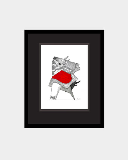 Obras Los Toros Danzantes con el Volcán de Fuego / Artista Luis Caal
