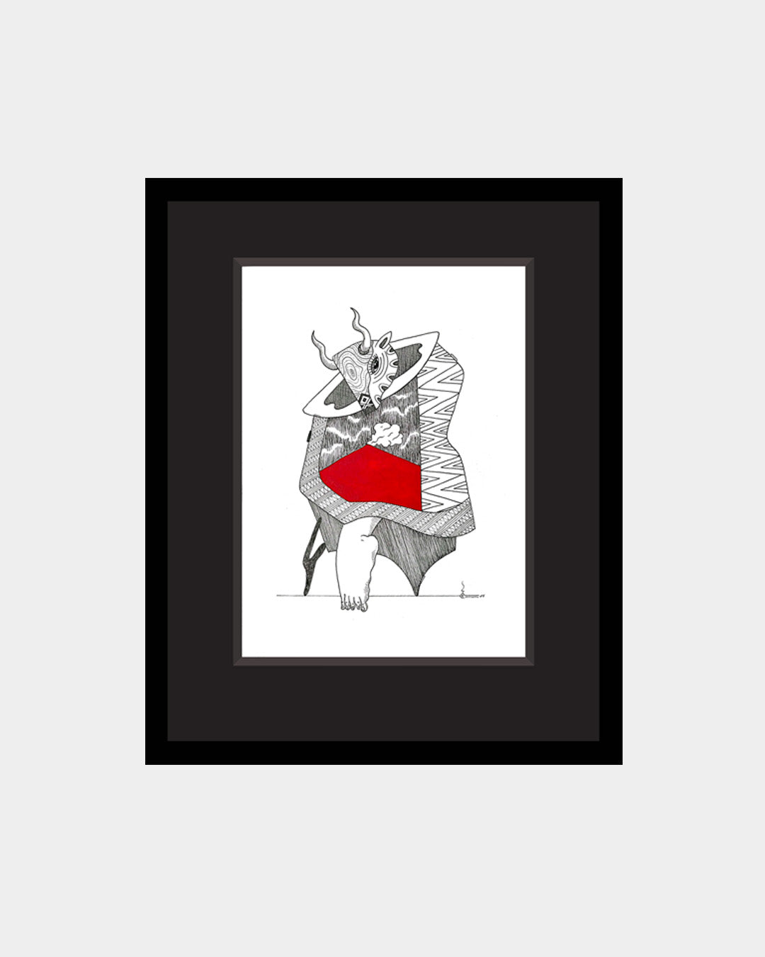Obras Los Toros Danzantes con el Volcán de Fuego / Artista Luis Caal
