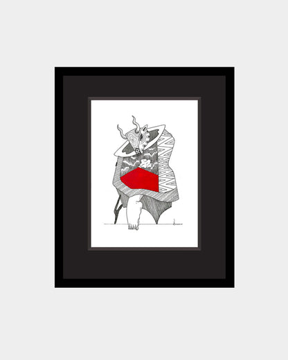 Obras Los Toros Danzantes con el Volcán de Fuego / Artista Luis Caal