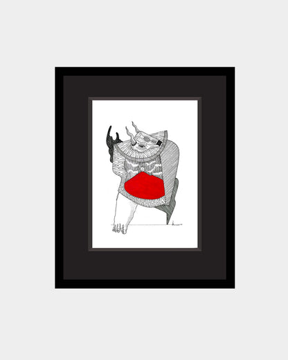 Obras Los Toros Danzantes con el Volcán de Fuego / Artista Luis Caal